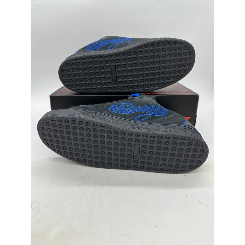 Puma Suede XL F1 Men's Size 13 Black Blue Leather Athletic Shoes 308656 02